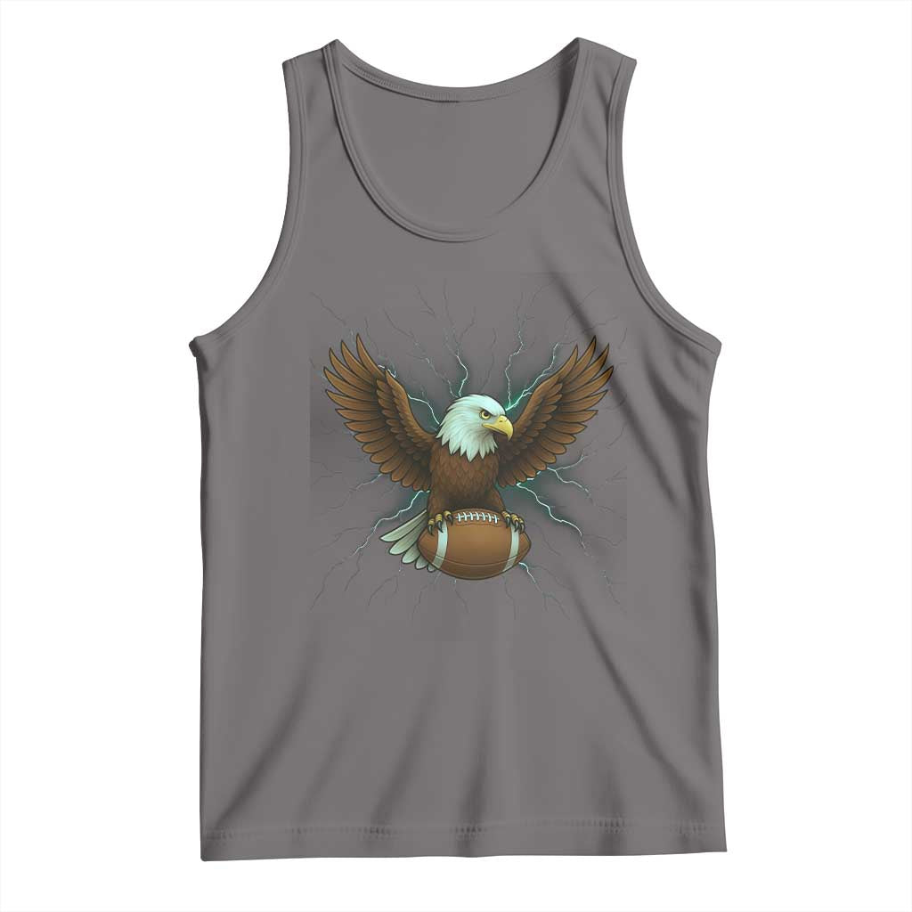 Lightning Eagle Holding Tank Top Football Player Gift - Wonder Print Shop
