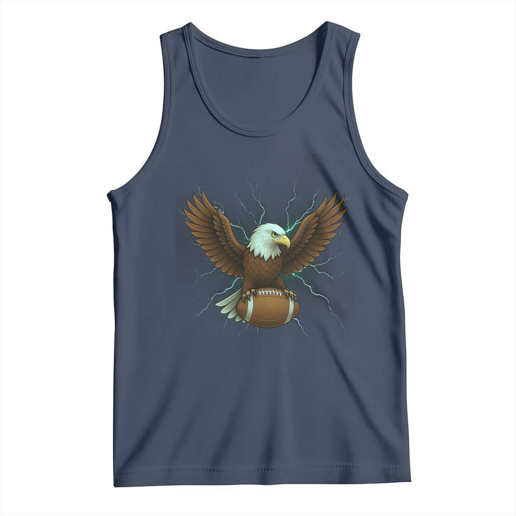 Lightning Eagle Holding Tank Top Football Player Gift - Wonder Print Shop