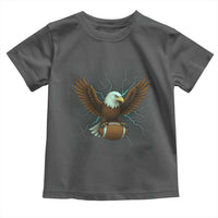 Lightning Eagle Holding Toddler T Shirt Football Player Gift - Wonder Print Shop