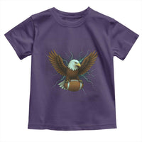 Lightning Eagle Holding Toddler T Shirt Football Player Gift - Wonder Print Shop