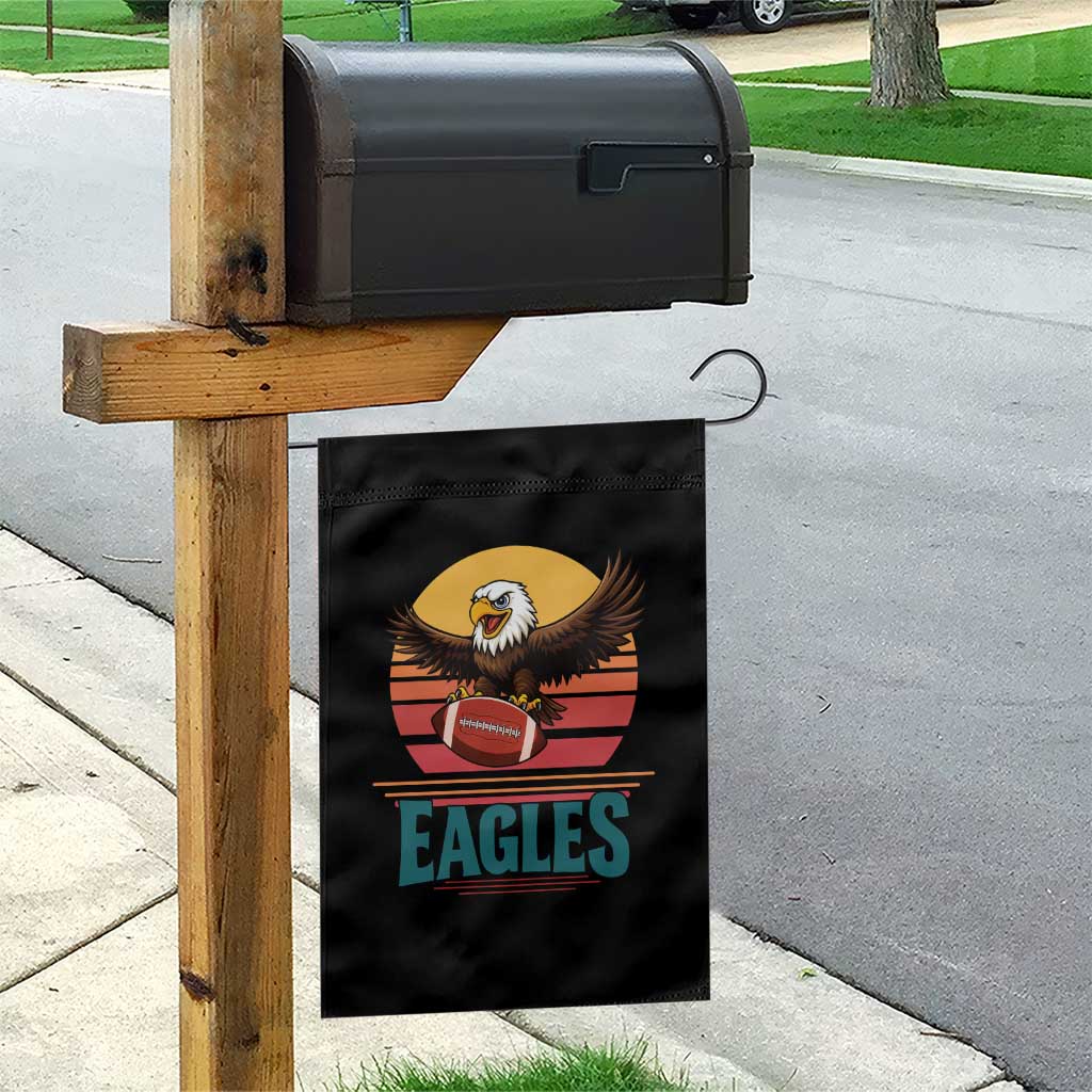 Funny Eagle Football Fan Garden Flag Retro Vintage Style - Wonder Print Shop