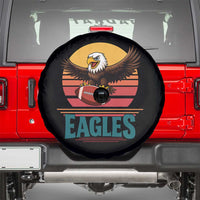 Funny Eagle Football Fan Spare Tire Cover Retro Vintage Style - Wonder Print Shop