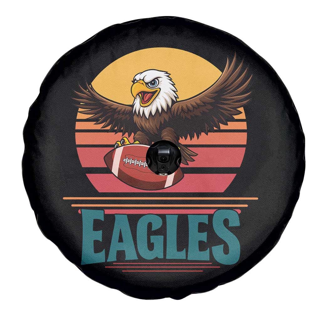 Funny Eagle Football Fan Spare Tire Cover Retro Vintage Style - Wonder Print Shop