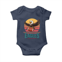 Funny Eagle Football Fan Baby Onesie Retro Vintage Style - Wonder Print Shop
