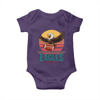 Funny Eagle Football Fan Baby Onesie Retro Vintage Style - Wonder Print Shop
