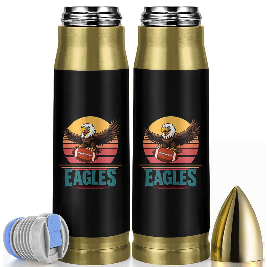 Funny Eagle Football Fan Bullet Tumbler Retro Vintage Style - Wonder Print Shop