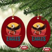 Funny Eagle Football Fan Ceramic Ornament Retro Vintage Style - Wonder Print Shop