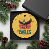 Funny Eagle Football Fan Ceramic Ornament Retro Vintage Style - Wonder Print Shop