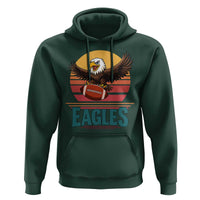Funny Eagle Football Fan Hoodie Retro Vintage Style - Wonder Print Shop