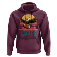 Funny Eagle Football Fan Hoodie Retro Vintage Style - Wonder Print Shop