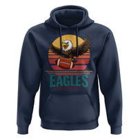 Funny Eagle Football Fan Hoodie Retro Vintage Style - Wonder Print Shop