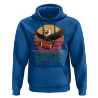 Funny Eagle Football Fan Hoodie Retro Vintage Style - Wonder Print Shop
