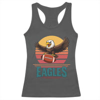 Funny Eagle Football Fan Racerback Tank Top Retro Vintage Style - Wonder Print Shop