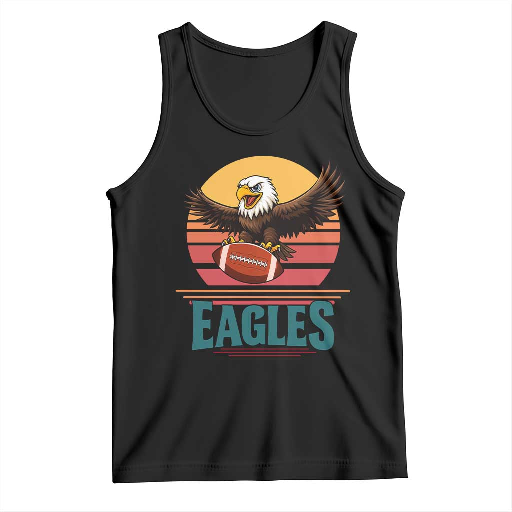 Funny Eagle Football Fan Tank Top Retro Vintage Style - Wonder Print Shop