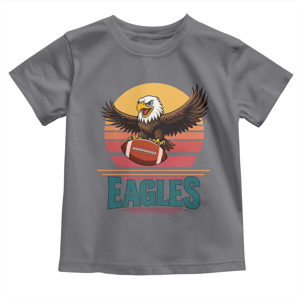 Funny Eagle Football Fan Toddler T Shirt Retro Vintage Style - Wonder Print Shop