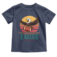 Funny Eagle Football Fan Toddler T Shirt Retro Vintage Style - Wonder Print Shop