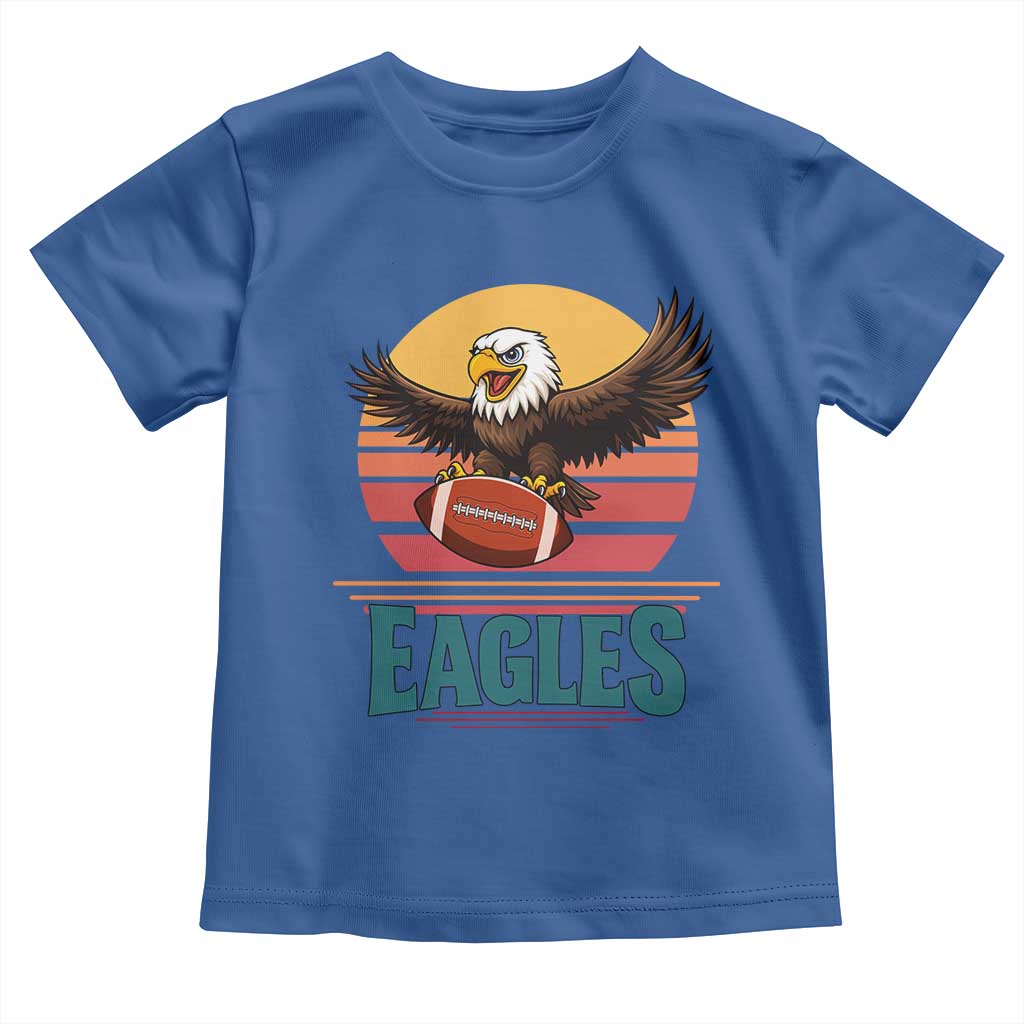Funny Eagle Football Fan Toddler T Shirt Retro Vintage Style - Wonder Print Shop