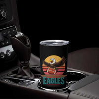 Funny Eagle Football Fan Tumbler Cup Retro Vintage Style - Wonder Print Shop