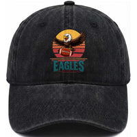 Funny EFF Retro Vintage Style Football Lover Gift Washed Cotton Baseball Cap