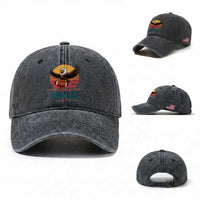 Funny EFF Retro Vintage Style Football Lover Gift Washed Cotton Baseball Cap