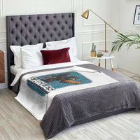 Funny Eagle With Cheesesteak Throw Blanket Football Glitter Print - Wonder Print Shop