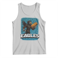 Funny Eagle With Cheesesteak Tank Top Football Glitter Print - Wonder Print Shop