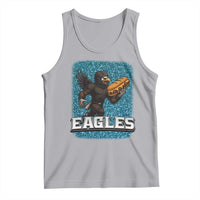 Funny Eagle With Cheesesteak Tank Top Football Glitter Print - Wonder Print Shop