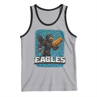 Funny Eagle With Cheesesteak Tank Top Football Glitter Print - Wonder Print Shop