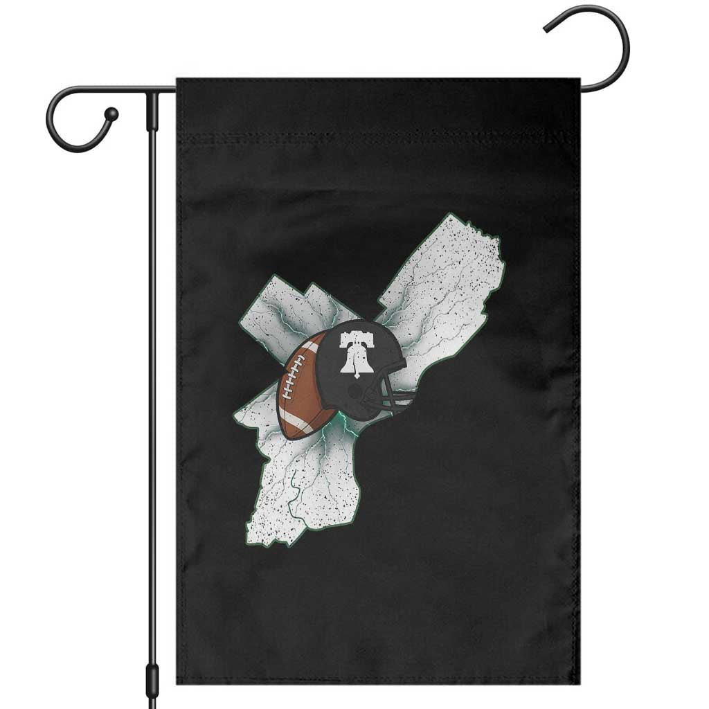 Philadelphia Liberty Bell Football Helmet Lightning Gift Garden Flag - Wonder Print Shop