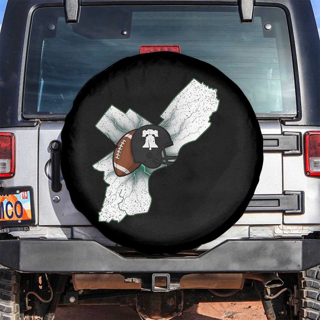 Philadelphia Liberty Bell Football Helmet Lightning Gift Spare Tire Cover - Wonder Print Shop