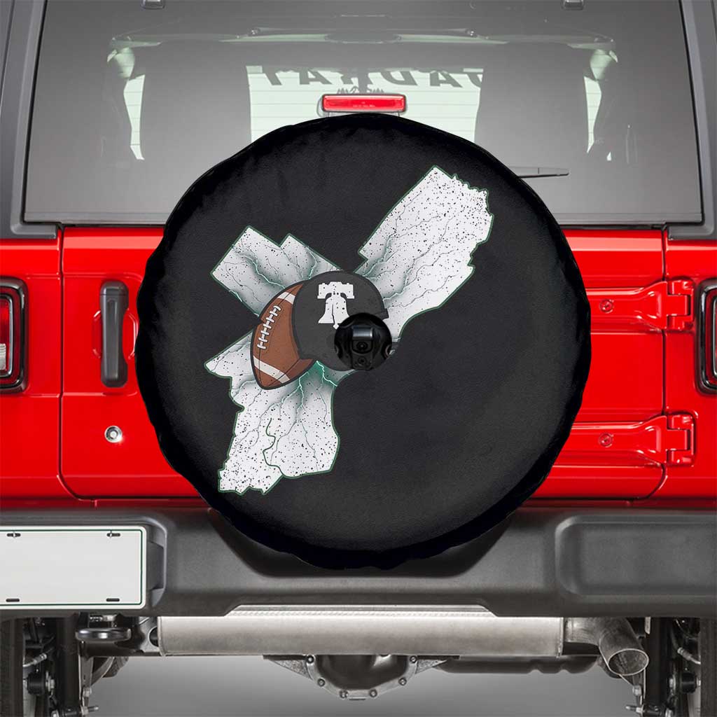 Philadelphia Liberty Bell Football Helmet Lightning Gift Spare Tire Cover - Wonder Print Shop