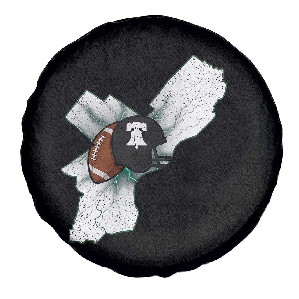Philadelphia Liberty Bell Football Helmet Lightning Gift Spare Tire Cover - Wonder Print Shop