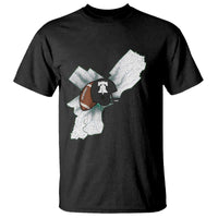 Philadelphia Liberty Bell Football Helmet Lightning Gift T Shirt - Wonder Print Shop