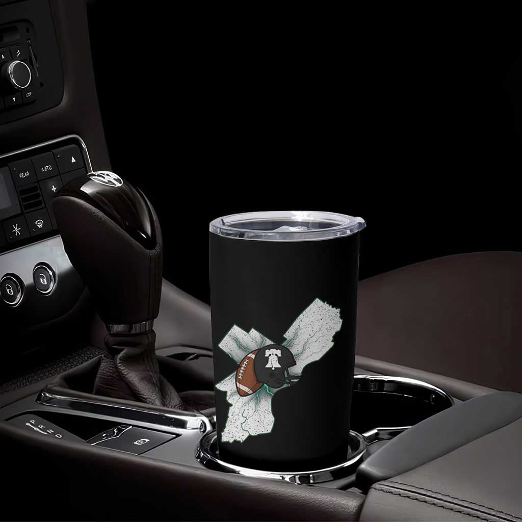 Philadelphia Liberty Bell Football Helmet Lightning Gift Tumbler Cup - Wonder Print Shop