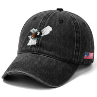 Funny Vintage PFF Washed Cotton Baseball Cap Sport Humor Gift