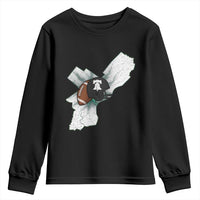 Philadelphia Liberty Bell Football Helmet Lightning Gift Youth Sweatshirt - Wonder Print Shop