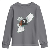 Philadelphia Liberty Bell Football Helmet Lightning Gift Youth Sweatshirt - Wonder Print Shop