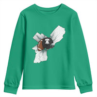 Philadelphia Liberty Bell Football Helmet Lightning Gift Youth Sweatshirt - Wonder Print Shop