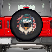 Patriotic Eagle Football Spare Tire Cover American Flag Pride Gift - Wonder Print Shop