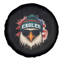 Patriotic Eagle Football Spare Tire Cover American Flag Pride Gift - Wonder Print Shop