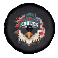 Patriotic Eagle Football Spare Tire Cover American Flag Pride Gift - Wonder Print Shop