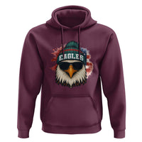Patriotic Eagle Football Hoodie American Flag Pride Gift - Wonder Print Shop