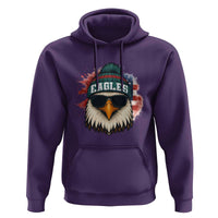 Patriotic Eagle Football Hoodie American Flag Pride Gift - Wonder Print Shop