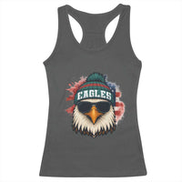 Patriotic Eagle Football Racerback Tank Top American Flag Pride Gift - Wonder Print Shop