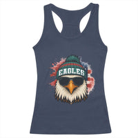 Patriotic Eagle Football Racerback Tank Top American Flag Pride Gift - Wonder Print Shop