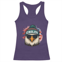 Patriotic Eagle Football Racerback Tank Top American Flag Pride Gift - Wonder Print Shop
