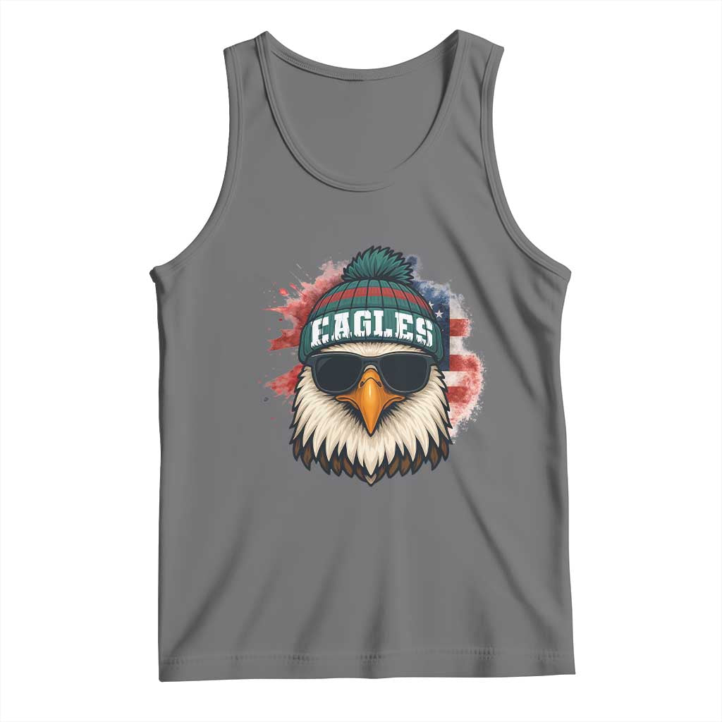 Patriotic Eagle Football Tank Top American Flag Pride Gift - Wonder Print Shop