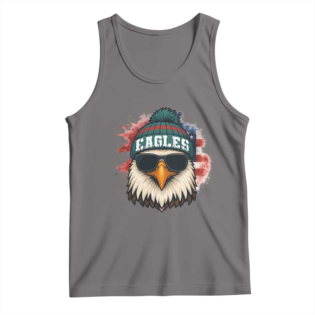 Patriotic Eagle Football Tank Top American Flag Pride Gift - Wonder Print Shop