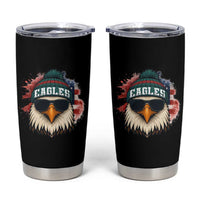 Patriotic Eagle Football Tumbler Cup American Flag Pride Gift - Wonder Print Shop