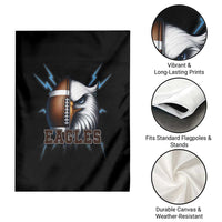 Eagle Football Power Garden Flag Game Day Sports Fan Gift - Wonder Print Shop